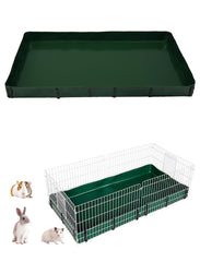 GINIDEAR guinea pig cage liner waterproof base in green for spill-free floors.