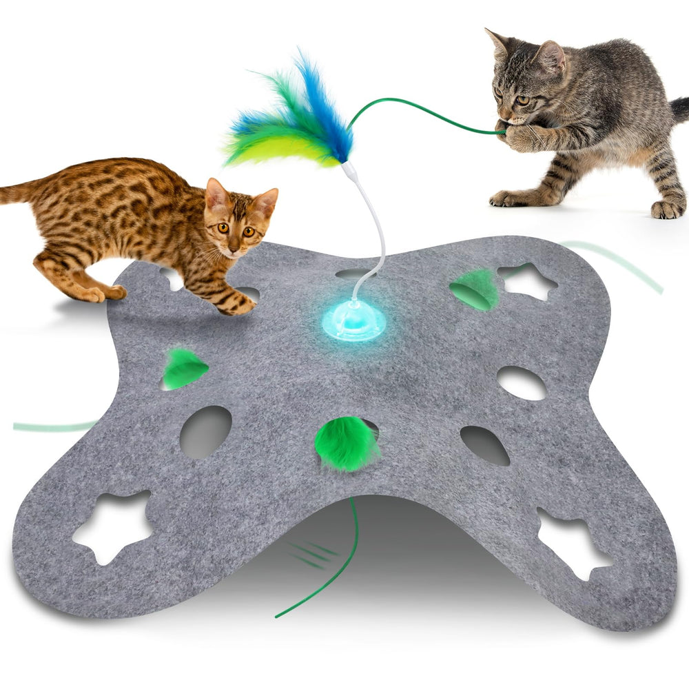 Giociv interactive cat toy base spinning tumbler for indoor exercise and playful engagement