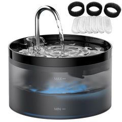 GIOTOHUN cat water fountain shows 2L capacity for steady hydration