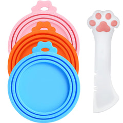 Giozoc cat can cover pink lid sealing pet food for freshness