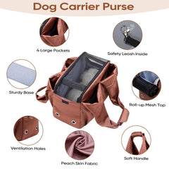 Gisaryc dog purse carrier folded compact for easy storage and travel.