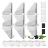 GISOFIK 6-filter pack for 230oz dog fountain supports clean, fresh-tasting water for pets.