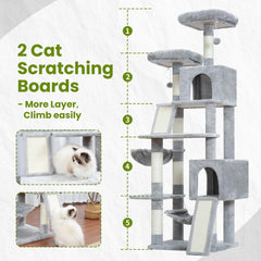 Gitelsnour cat tree anti tipping straps secure to wall for added safety
