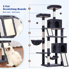 Gitelsnour cat tree base stability supports safe climbing for larger cats