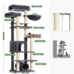 Gitelsnour cat tree watch-tower gives cats a high vantage point.