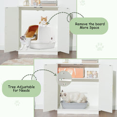 Gitelsnour litter enclosure adjustable-height shelf for flexible configuration.