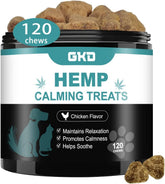 GKD Hemp Calming Chews packaging signals a trusted calm option for dogs.