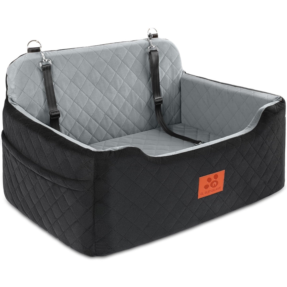GL GLENSLAVE dog car seat booster view for better window watching on rides.