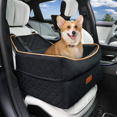 GL GLENSLAVE dog car seat with side pockets for toys and treats.
