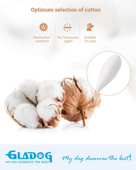 GLADOG 6-inch dog cotton buds provide deep reach for thorough cleaning.