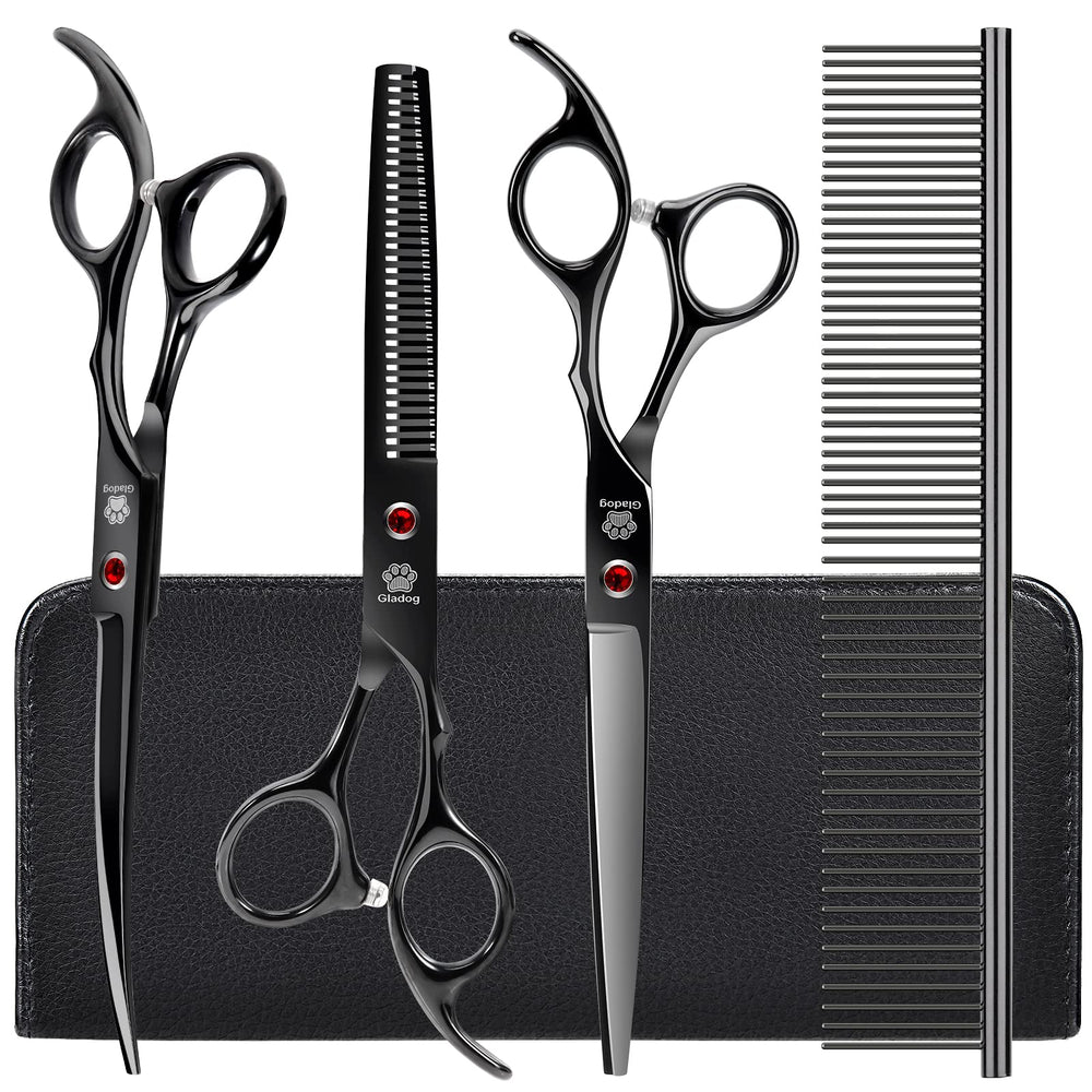 GLADOG thinning shear 7.3 inches delivers precise feathering and grooming control