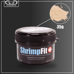GlasGarten Shrimp Fit bottle pour shows quick dosing for enhanced shrimp health.