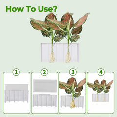 GLEFLE porous bottom promotes water circulation and healthier plant roots.