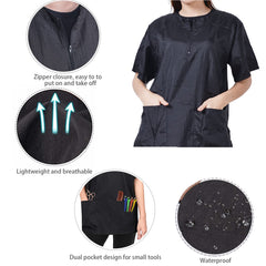 Gliitatu dog grooming smock pocket closeup with tool storage