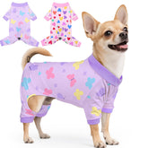 Glittme 2PACK dog pajamas front view showcasing cozy fit for chilly days.