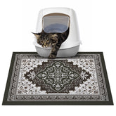 Glittme cat litter mat front view showing 24x15 size for tidier floors