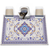 Glittme XXL cat litter mat front view showing broad coverage reduces mess