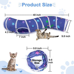 Glittme Cat Tunnel foldable storage for quick setup and packing.