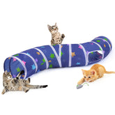 Glittme Cat Tunnel S-shape design for spacious indoor play.
