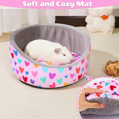 Glittme guinea pig bed round cup design creates secure hideaway for play and rest.