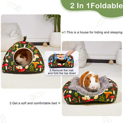 Glittme Guinea Pig Hideout has a non-slip bottom for stable placement