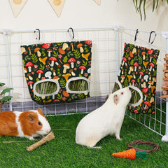 Glittme hay bag for rabbits with two holes easy sharing