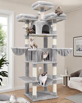 Globlazer Big Cat Tower indoor setup shows tall multi-cat playground
