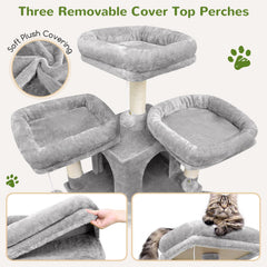 Globlazer Big Cat Tower sisal posts offer durable scratching surfaces