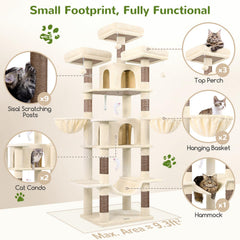 Globlazer Big Cat Tower sisal posts invite scratching and claw health