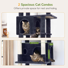 Globlazer cat-tower condos provide private retreats with easy vertical access.