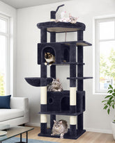 Globlazer cat-tower top perch offers a spacious, safe resting spot for large cats.