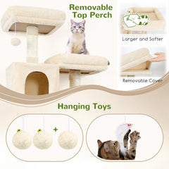 Globlazer cat tree tower condos—private hideaways for cat comfort