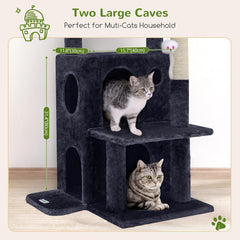 Globlazer cat tree tower space-saving design fits corners and windowsills