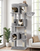 Globlazer Corner Cat Tree top platform offers elevated lounging and viewing for multiple cats