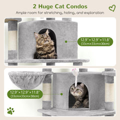 Globlazer corner cat tree hammock offers plush resting spot for relaxed lounging.