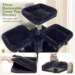 Globlazer F82 2 condos cozy retreats provide private napping dens for cats.