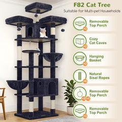 Globlazer F82 3 perches sunlit lookout for social cats and daytime lounging.
