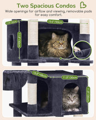 Globlazer 74in top perch provides elevated viewing for curious cats
