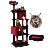 Globlazer heavy-duty gothic cat tree base board provides stable foundation for large cats.
