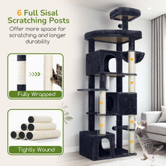 Globlazer oversized perches offer elevated observation and resting spots.