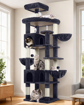 Globlazer S82 top perches give large cats a commanding lounging and watching spot.