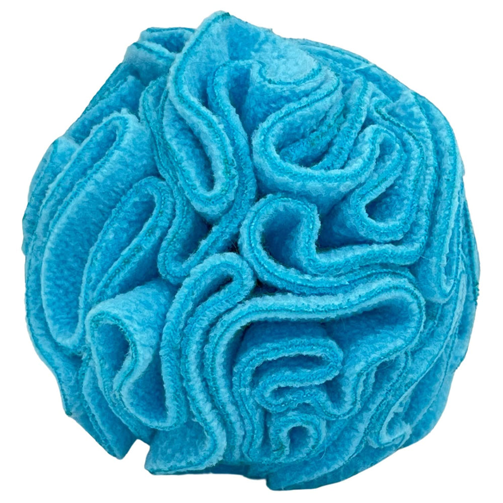 Glory To Dog snuffle ball top view promoting interactive foraging and curiosity.