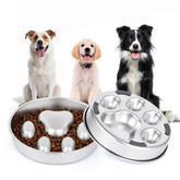 GLYVIAN slow feeder bowl front view promotes slower eating and easier portion control.