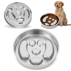 GLYVIAN slow-feeder front view reduces sliding during meals.