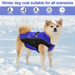 Gmayoo dog coat warm fleece lining delivers cozy insulation without bulk