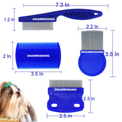 GNAWRISHING doublesided pet comb enables versatile grooming for different body areas.