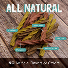 Gnawturals Dental Chews real chicken infusion for tasty cravings and protein lift.