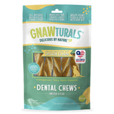 Gnawturals Dental Chews Twisted Sticks pack keeps pups engaged while supporting dental care.