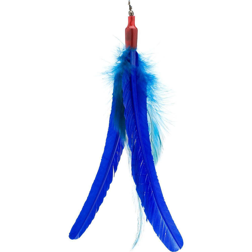 GoCat Da Bird turkey feather refill shown for interactive play and feline enrichment.