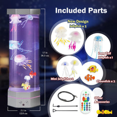 Go2Chai jellyfish lamp color-changing effects create dynamic room lighting for any mood